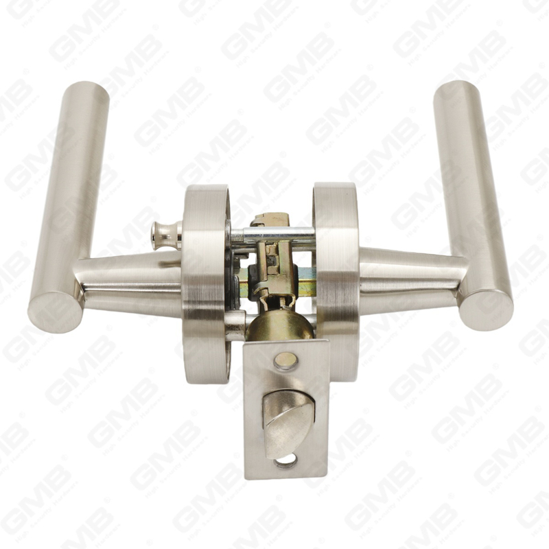 Cerradura de puerta interior de aleación de zinc/aluminio estándar ANSI UL, cerradura de palanca de manija de seguridad cilíndrica comercial tubular (9163)