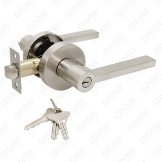 Serie de cerraduras de puerta con palanca tubular de alta resistencia, cerradura de manija de puerta de entrada con roseta redonda de aluminio (R2270)