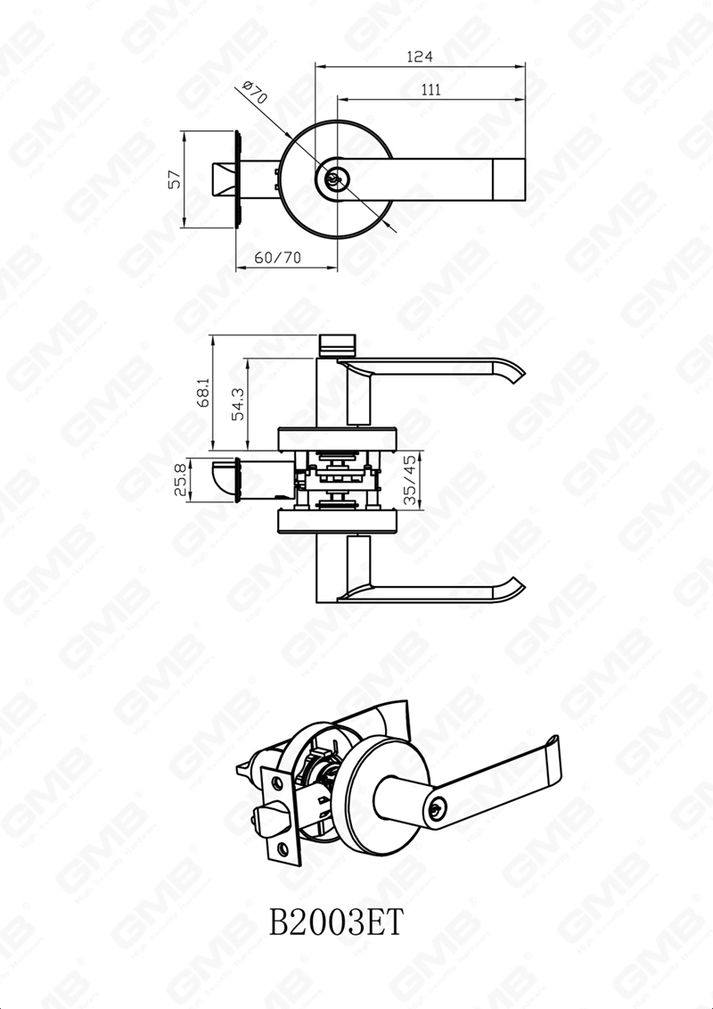 CERRADURA TUBULAR RESISTENTE 1200 LH