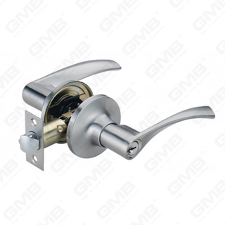 Cerradura de palanca cilíndrica comercial tubular con botón pulsador de aleación de zinc estándar ANSI UL (8011)