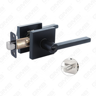 Serie de cerradura de puerta con palanca tubular de alta resistencia, cerradura de manija de puerta de entrada con roseta cuadrada de aleación de zinc (A3016)