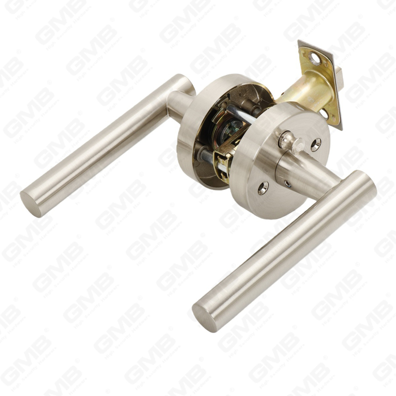 Cerradura de puerta interior de aleación de zinc/aluminio estándar ANSI UL, cerradura de palanca de manija de seguridad cilíndrica comercial tubular (9163)