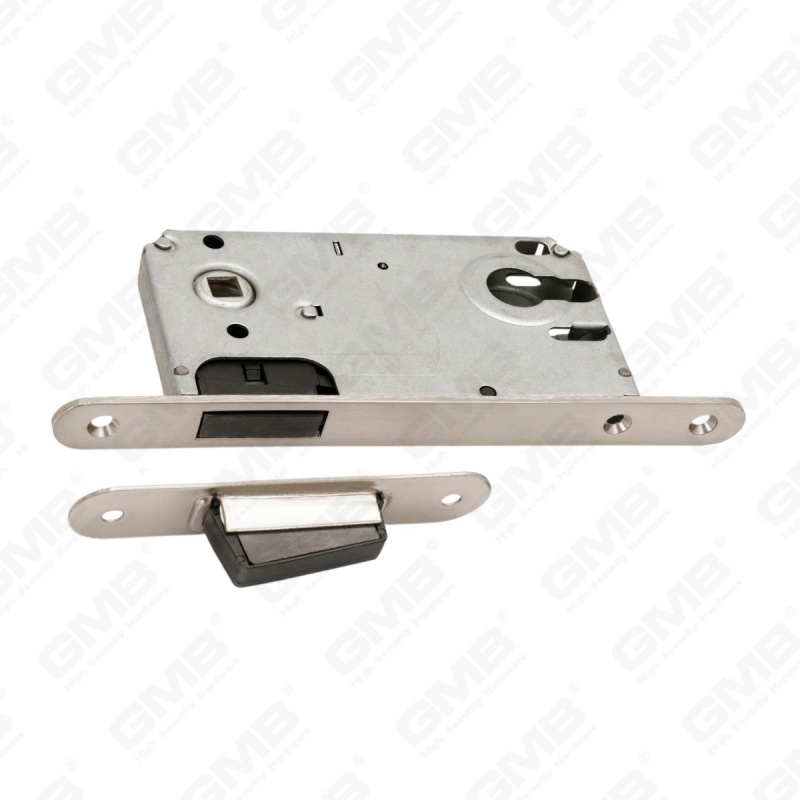Cerradura de puerta de embutir silenciosa con embutir de seguridad, cuerpo de cerradura con orificio de cilindro de cerradura magnética (CX8550C)