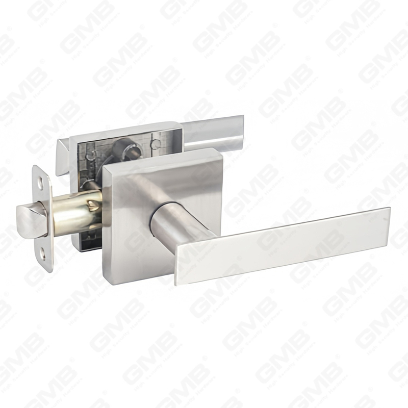 Cerradura de puerta interior de aluminio/aleación de zinc estándar ANSI UL, cerradura de palanca de manija de seguridad cilíndrica comercial tubular (9169)