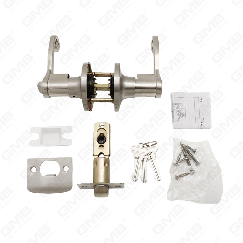 Cerradura de puerta interior de aluminio de aleación de Zinc estándar ANSI UL, cerradura de palanca de manija de seguridad comercial Tubular de servicio (8001)